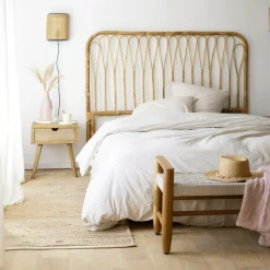 Made in Meubles Applique<Applique murale demi cercle en rotin et cannage Rim