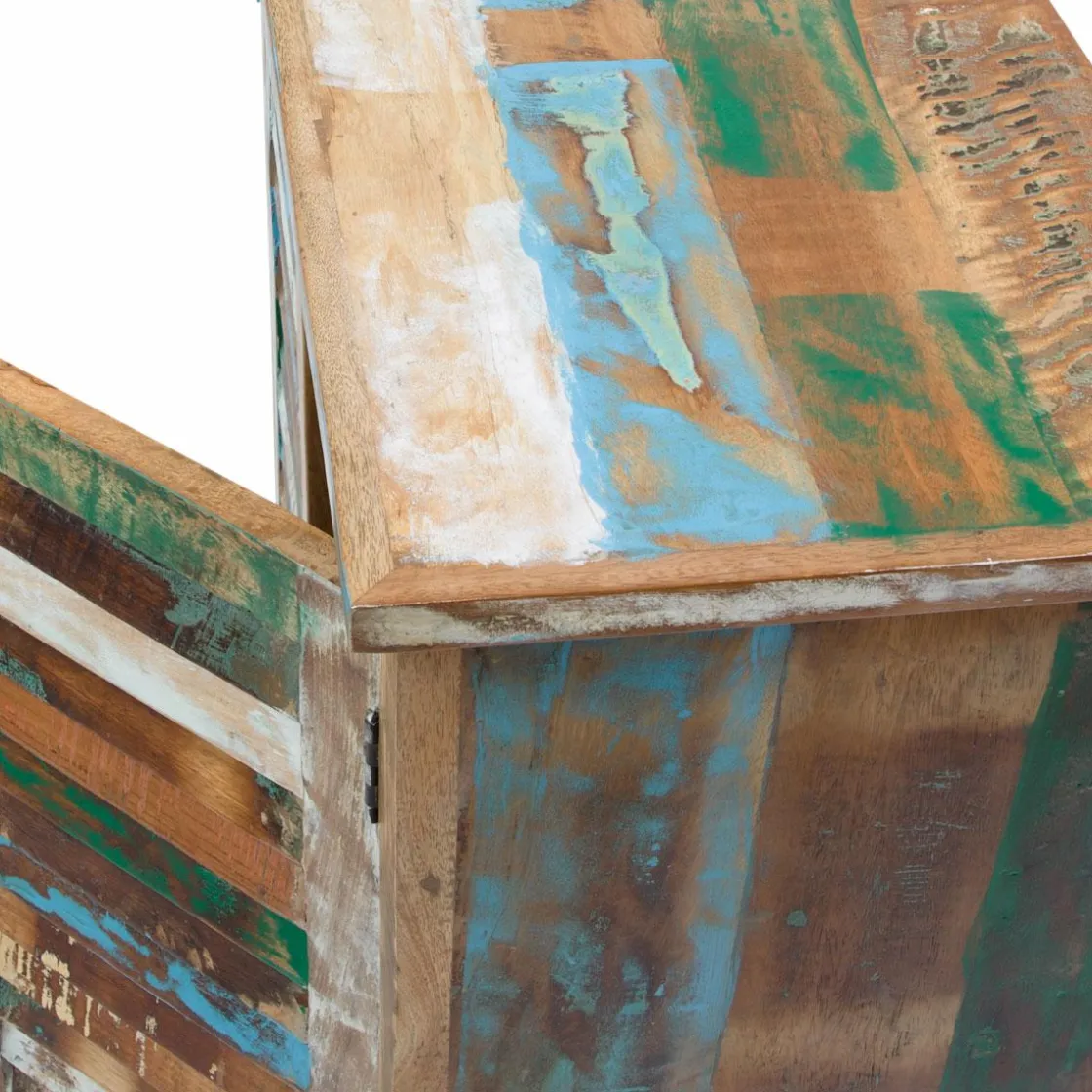 Made in Meubles Armoire<Armoire à lattes en bois coloré Ethnik