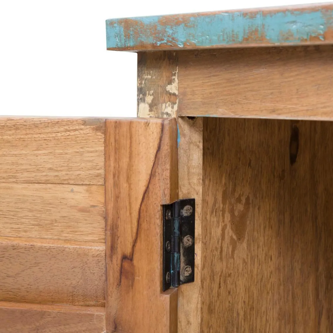 Made in Meubles Armoire<Armoire à lattes en bois coloré Ethnik