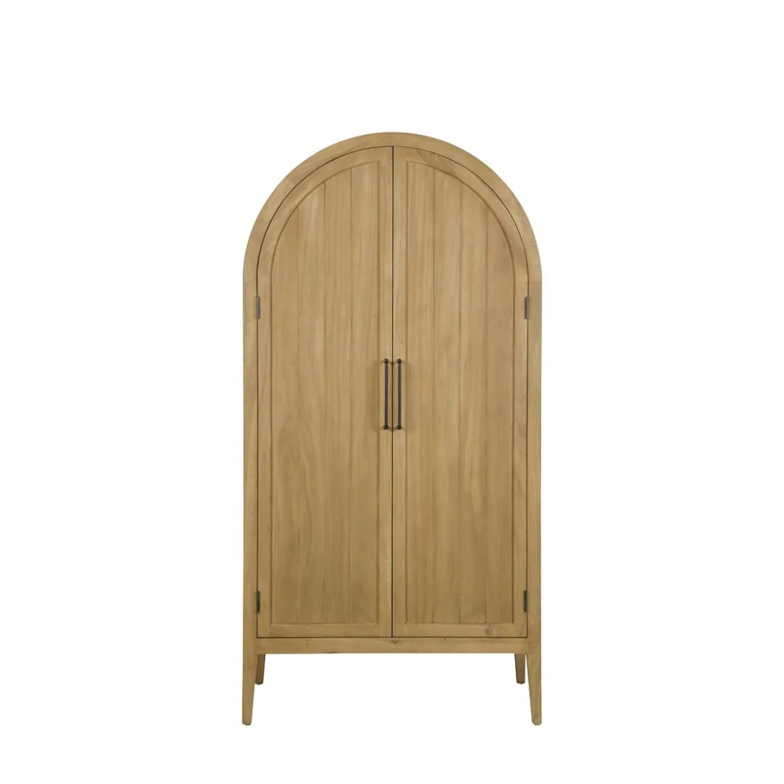 Made in Meubles Armoire<Armoire arrondie en bois d'orme Alicia