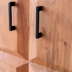 Made in Meubles Armoire<Armoire en bois d'acacia et métal Ava