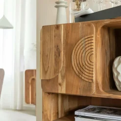 Made in Meubles Armoire<Armoire en bois d'acacia Tilio