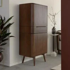 Made in Meubles Armoire<Armoire en bois de manguier foncé Aléna