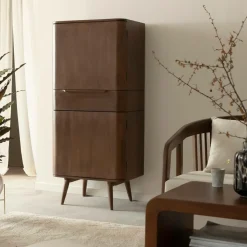 Made in Meubles Armoire<Armoire en bois de manguier foncé Aléna