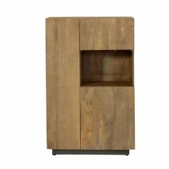 Made in Meubles Armoire<Armoire en bois de manguier et métal Isil