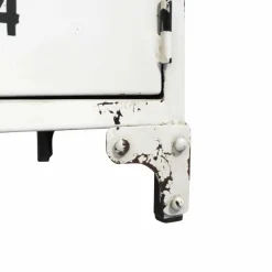 Made in Meubles Banc<Banc avec rangement en métal blanc Félicie