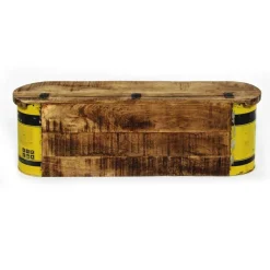 Made in Meubles Banc<Banc coffre en bois et métal recyclé Victorine