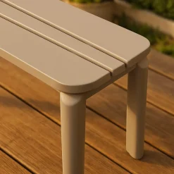 Made in Meubles Chaise De Jardin<Banc en aluminium taupe Apollon