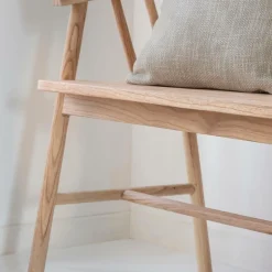 Made in Meubles Banc<Banc en bois de teck brut June