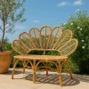 Made in Meubles Chaise De Jardin<Banquette fleur de jardin en rotin Rattan