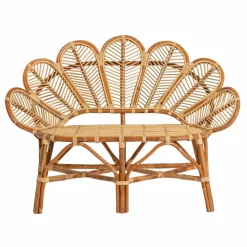 Made in Meubles Fauteuil|Canapé<Banquette fleur en rotin Rattan