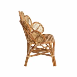Made in Meubles Fauteuil|Canapé<Banquette fleur en rotin Rattan