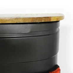 Made in Meubles Meuble Bar<Bar camion en métal gris Tata