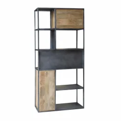 Made in Meubles Bibliothèque<Bibliothèque en bois de manguier et métal Locker