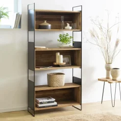 Made in Meubles Bibliothèque<Bibliothèque en bois recyclé 90 cm Blaise