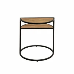 Made in Meubles Bout De Canapé & Sellette<Bout de canapé en bois de manguier et métal Maelle