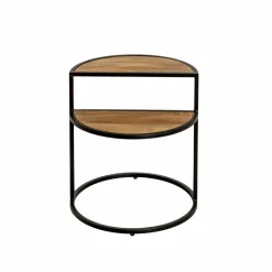 Made in Meubles Bout De Canapé & Sellette<Bout de canapé en bois de manguier et métal Maelle