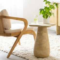 Made in Meubles Bout De Canapé & Sellette<Bout de canapé en bois de manguier Merlin