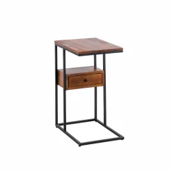 Made in Meubles Bout De Canapé & Sellette<Bout de canapé en bois de manguier et métal Harald