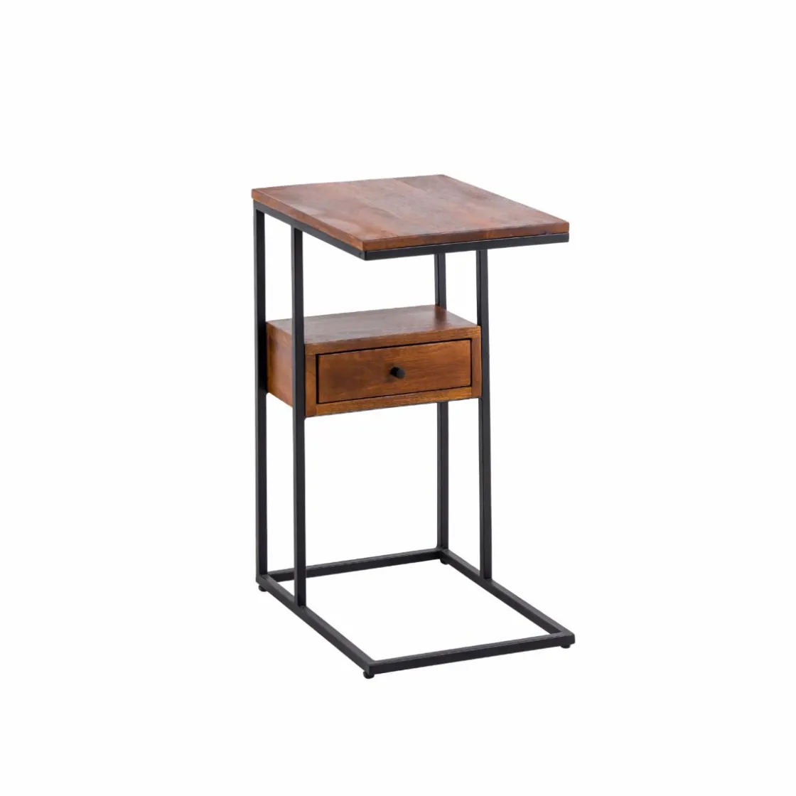 Made in Meubles Bout De Canapé & Sellette<Bout de canapé en bois de manguier et métal Harald