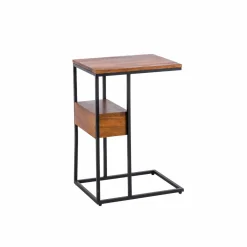 Made in Meubles Bout De Canapé & Sellette<Bout de canapé en bois de manguier et métal Harald