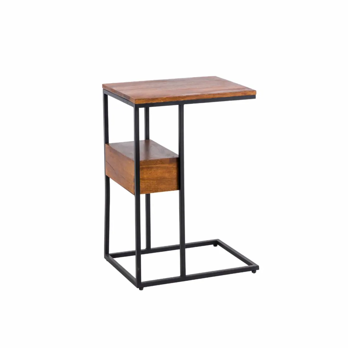 Made in Meubles Bout De Canapé & Sellette<Bout de canapé en bois de manguier et métal Harald