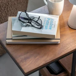 Made in Meubles Bout De Canapé & Sellette<Bout de canapé en bois de manguier et métal Harald