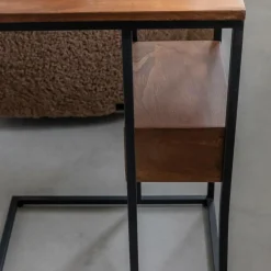 Made in Meubles Bout De Canapé & Sellette<Bout de canapé en bois de manguier et métal Harald