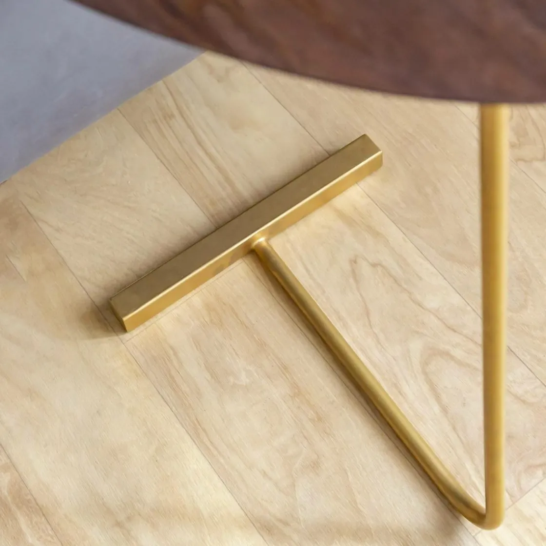 Made in Meubles Bout De Canapé & Sellette<Bout de canapé en bois de manguier et métal Léon