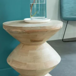 Made in Meubles Bout De Canapé & Sellette<Bout de canapé en bois de manguier Horace