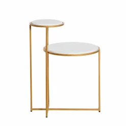 Made in Meubles Bout De Canapé & Sellette<Bout de canapé en marbre Rosita