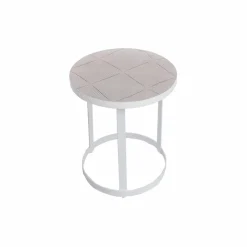 Made in Meubles Bout De Canapé & Sellette<Bout de canapé en métal blanc Gwen