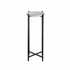 Made in Meubles Bout De Canapé & Sellette<Bout de canapé en terrazzo et métal Paulus