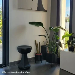 Made in Meubles Bout De Canapé & Sellette<Bout de canapé noir Marguerite