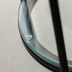 Made in Meubles Bout De Canapé & Sellette<Bout de canapé plateau en verre gris Lise