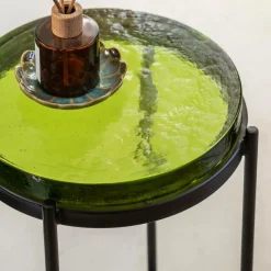 Made in Meubles Bout De Canapé & Sellette<Bout de canapé plateau en verre Lise