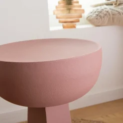 Made in Meubles Bout De Canapé & Sellette<Bout de canapé rose Marguerite