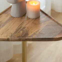 Made in Meubles Bout De Canapé & Sellette<Bout de canapé triangle en marbre Maxime