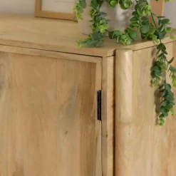 Made in Meubles Buffet<Buffet 3 portes en bois de manguier Nova