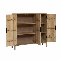 Made in Meubles Buffet<Buffet 3 portes en bois de manguier Nova