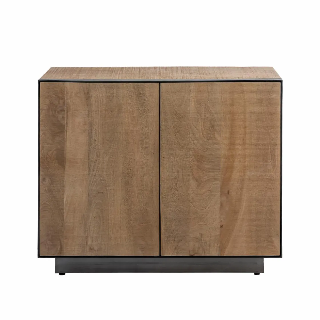 Made in Meubles Buffet<Buffet 2 portes en bois de manguier et métal Isil