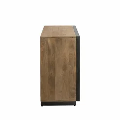 Made in Meubles Buffet<Buffet 2 portes en bois de manguier et métal Isil
