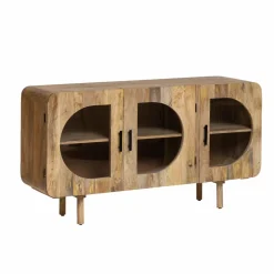 Made in Meubles Buffet<Buffet 3 portes en bois de manguier Nova