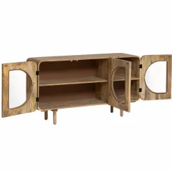 Made in Meubles Buffet<Buffet 3 portes en bois de manguier Nova