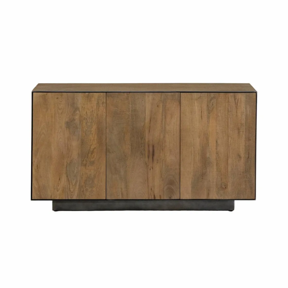 Made in Meubles Buffet<Buffet 3 portes en bois de manguier et métal Isil