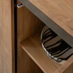 Made in Meubles Buffet<Buffet 3 portes en bois de manguier et métal Isil