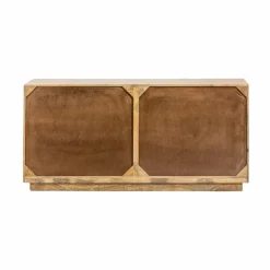 Made in Meubles Buffet<Buffet 4 portes en bois de manguier blanchi Alison