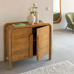 Made in Meubles Buffet<Buffet 2 portes en bois de manguier Féodor
