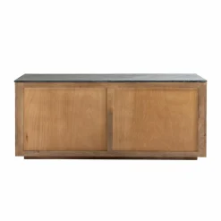 Made in Meubles Buffet<Buffet 4 portes en bois de manguier et marbre Betty