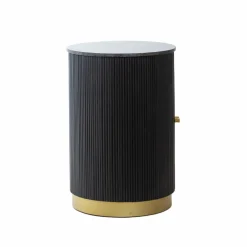 Made in Meubles Buffet|Meuble Bar<Buffet bar en bois de manguier et marbre Isaac